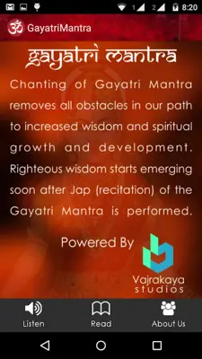 Gayatri Mantra App android App screenshot 0